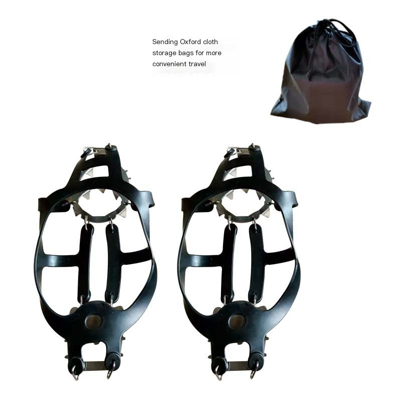 Ice Cleats with 18 Steel Teeth for Outdoor Activities