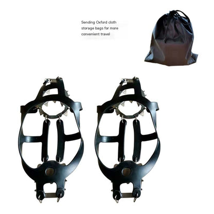 Ice Cleats with 18 Steel Teeth for Outdoor Activities
