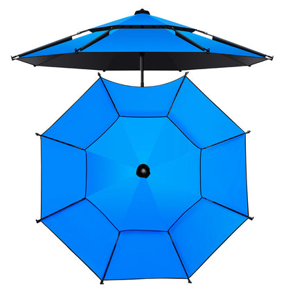 Reinforced Metal Fishing Umbrella with Black Coating