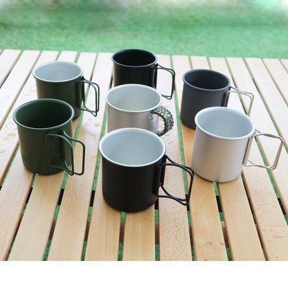 300ml Portable Folding Aluminum Camping Cup