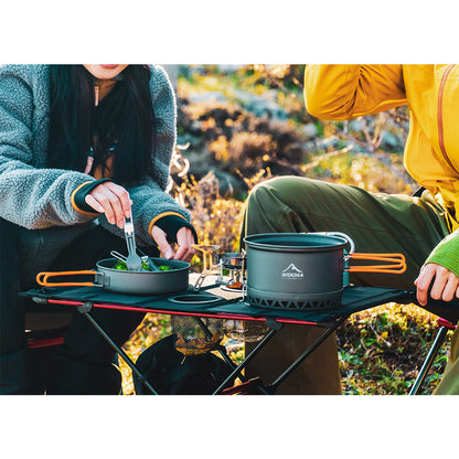 Portable Foldable Outdoor Table with Thick Double Cup