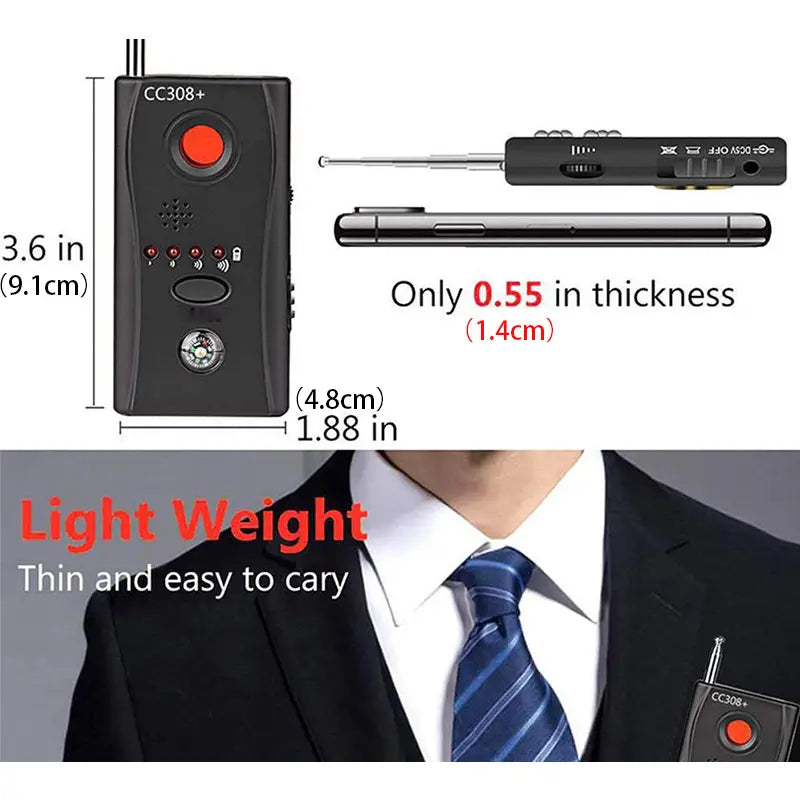 CC308 Mini Wireless GSM GPS Bug Detector & Spy Finder