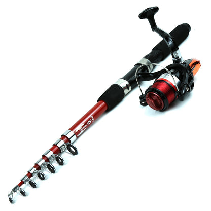 ZURYP Fishing Gear Set with Rod, Lures, and Hooks